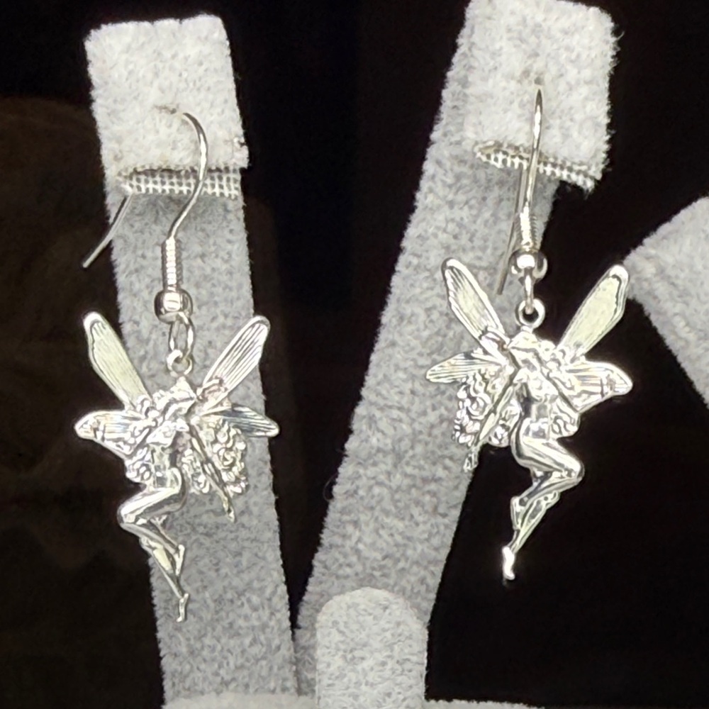 Silver Enchanted Fairy Earrings